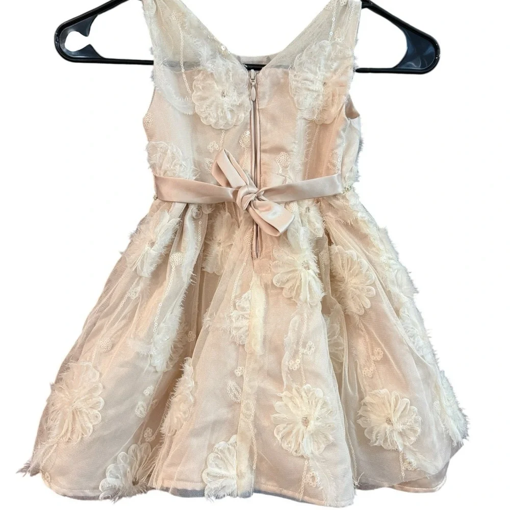 Kensie Girl Ivory Floral Formal Dress